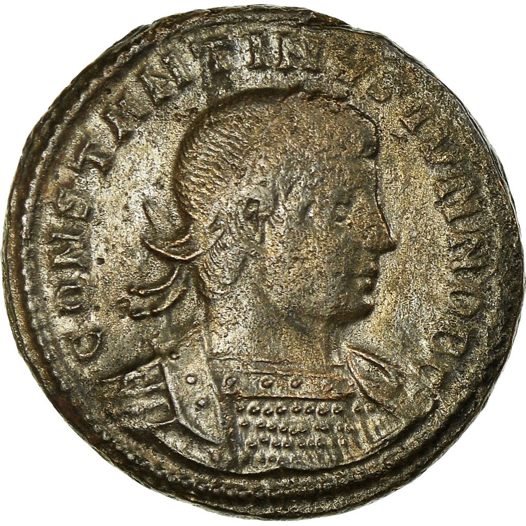 Moneta, Constantine II, Nummus, Rome, Rare, MB+, Rame, RIC:328