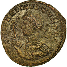 Coin, Constantine II, Nummus, 327-328, Trier, VF(30-35), Copper, RIC:327