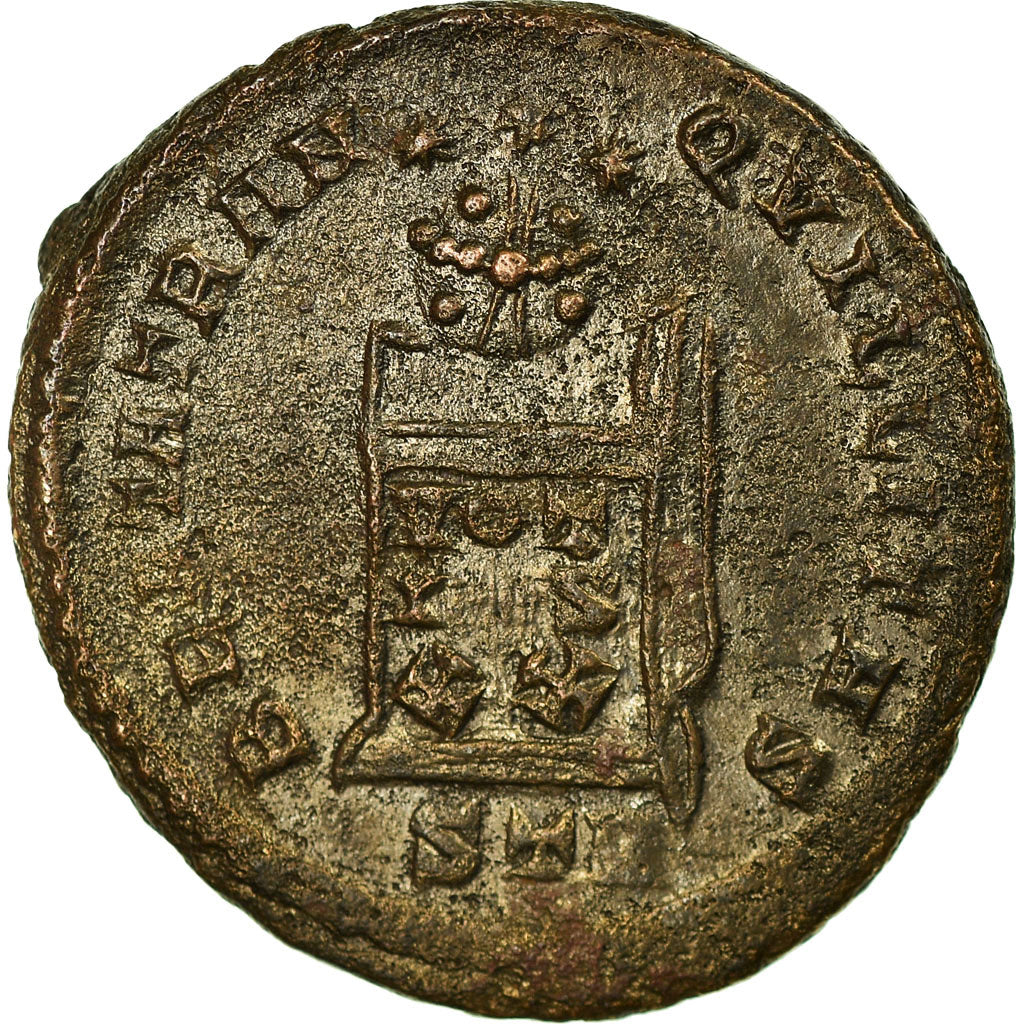 Coin, Constantine II, Nummus, 327-328, Trier, VF(30-35), Copper, RIC:327