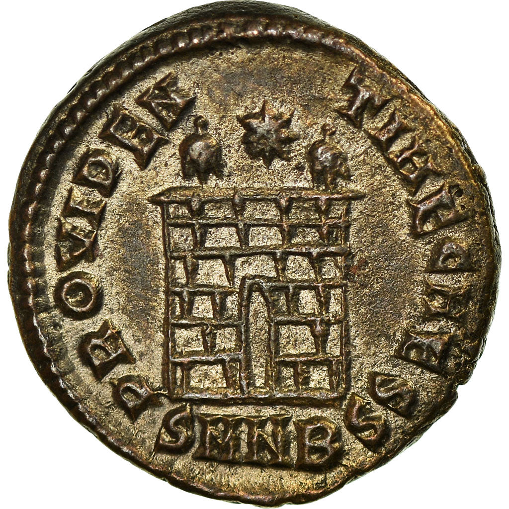 Coin, Crispus, Nummus, Nicomedia, AU(50-53), Copper, RIC:VII 92
