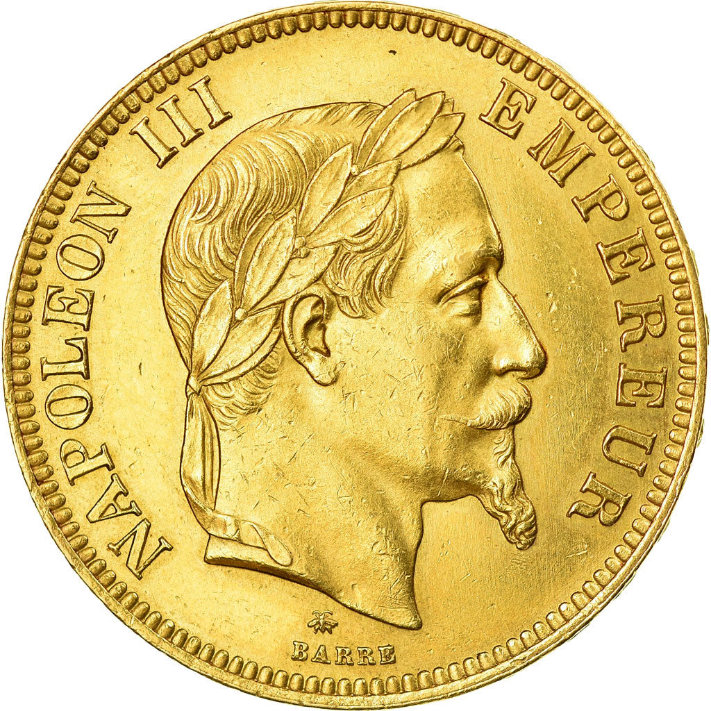 Munten, Frankrijk, Napoleon III, Napoléon III, 100 Francs, 1862, Paris, ZF+