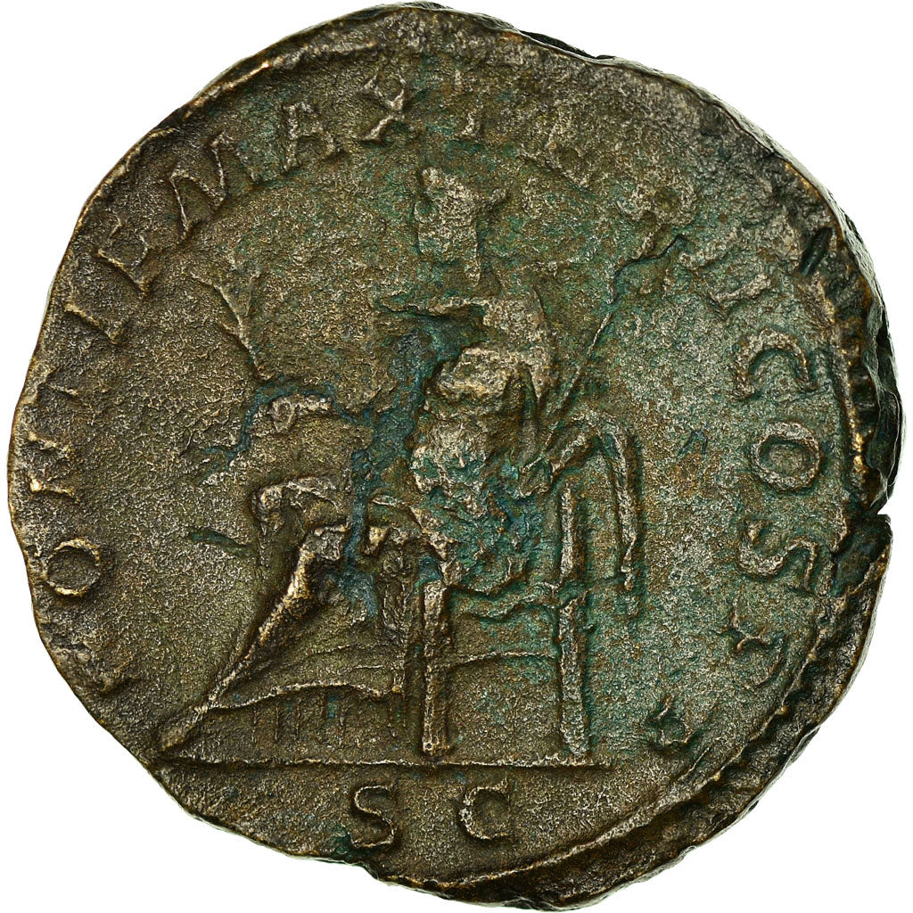 Coin, Severus Alexander, Sestertius, AD 223, Roma, AU(50-53), Bronze, RIC:407