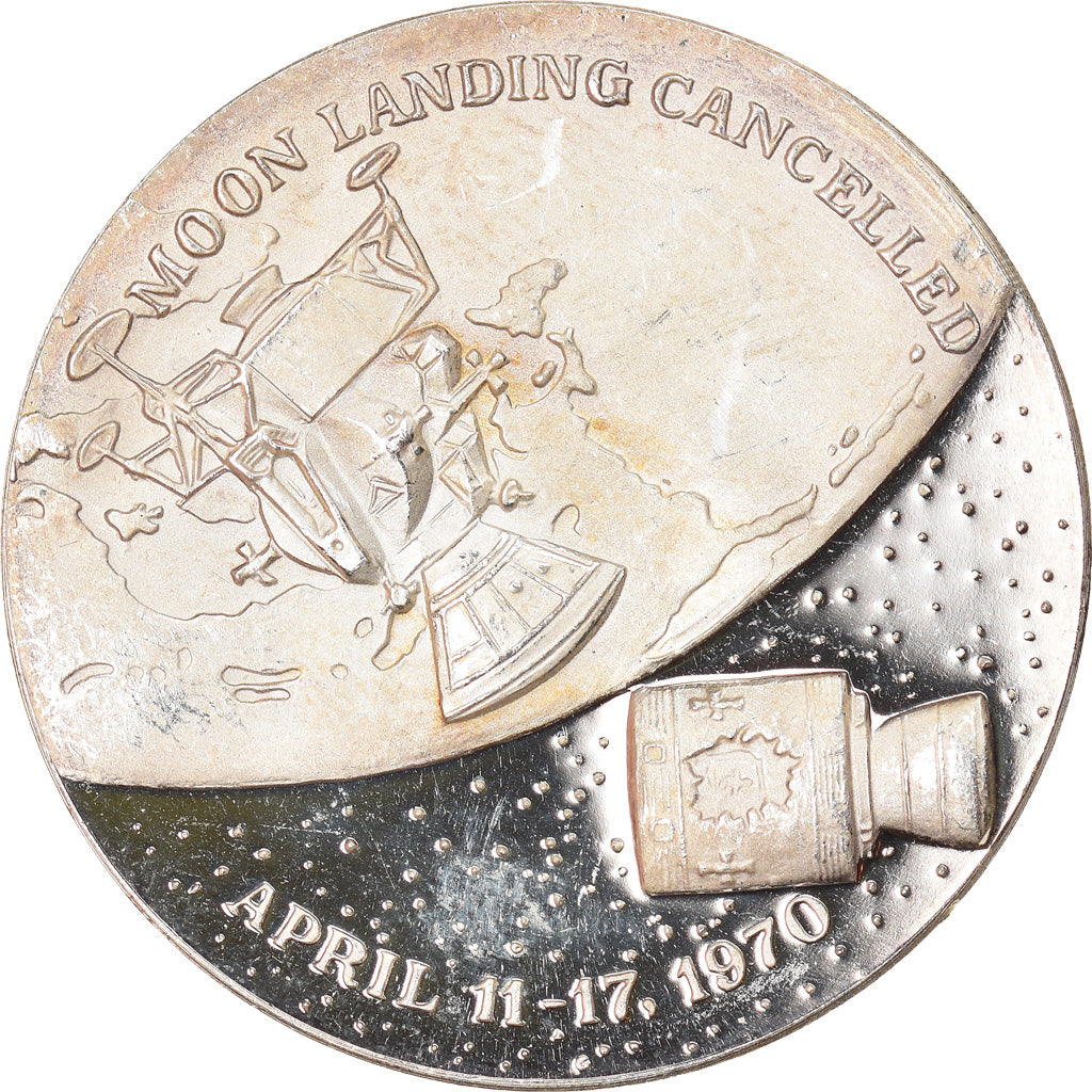 Switzerland, Medal, Apollo XIII, Lovell, Haise, Swigert, Sciences &