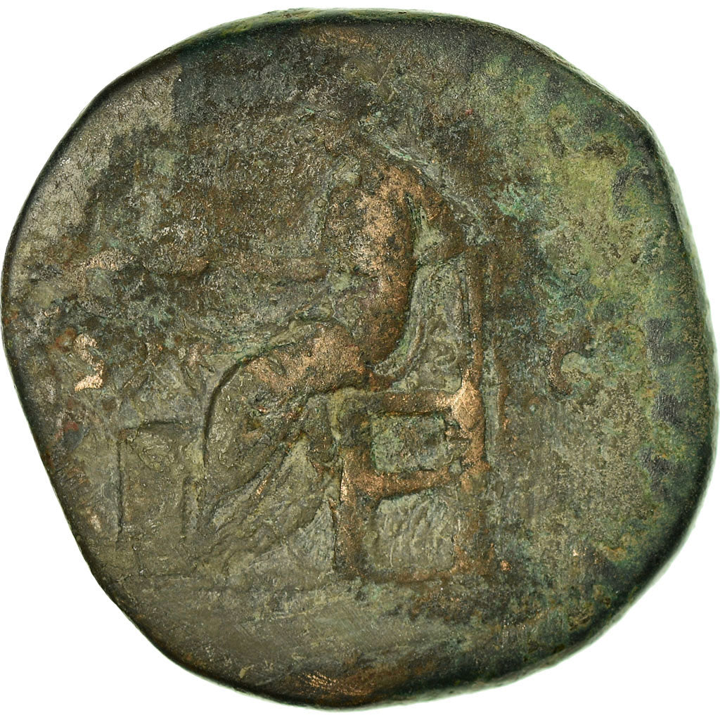 Moneda, Commodus, Sestercio, Roma, BC+, Bronce