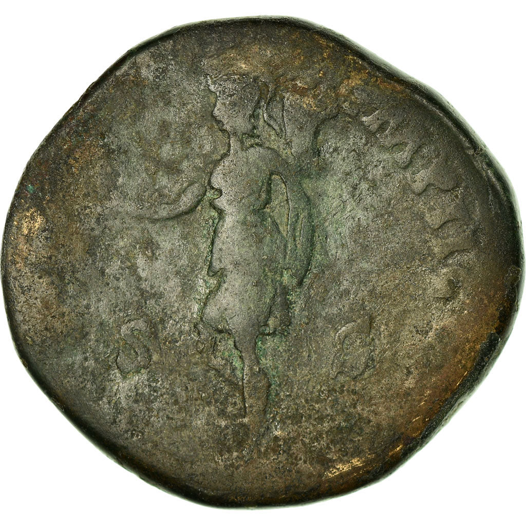 Coin, Lucius Verus, Sestertius, Roma, VF(30-35), Copper, RIC:1424
