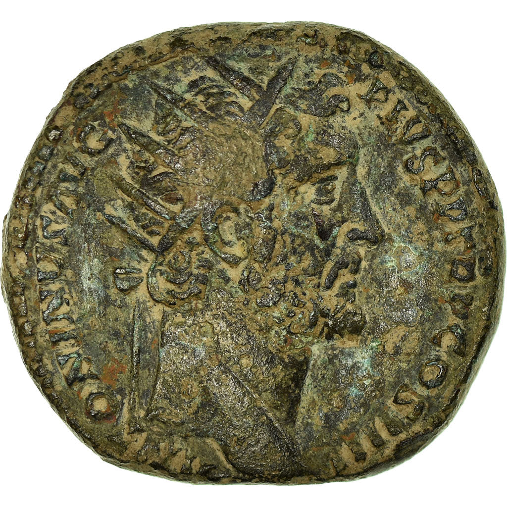 Coin, Antoninus Pius, Dupondius, Roma, VF(30-35), Copper, RIC:798