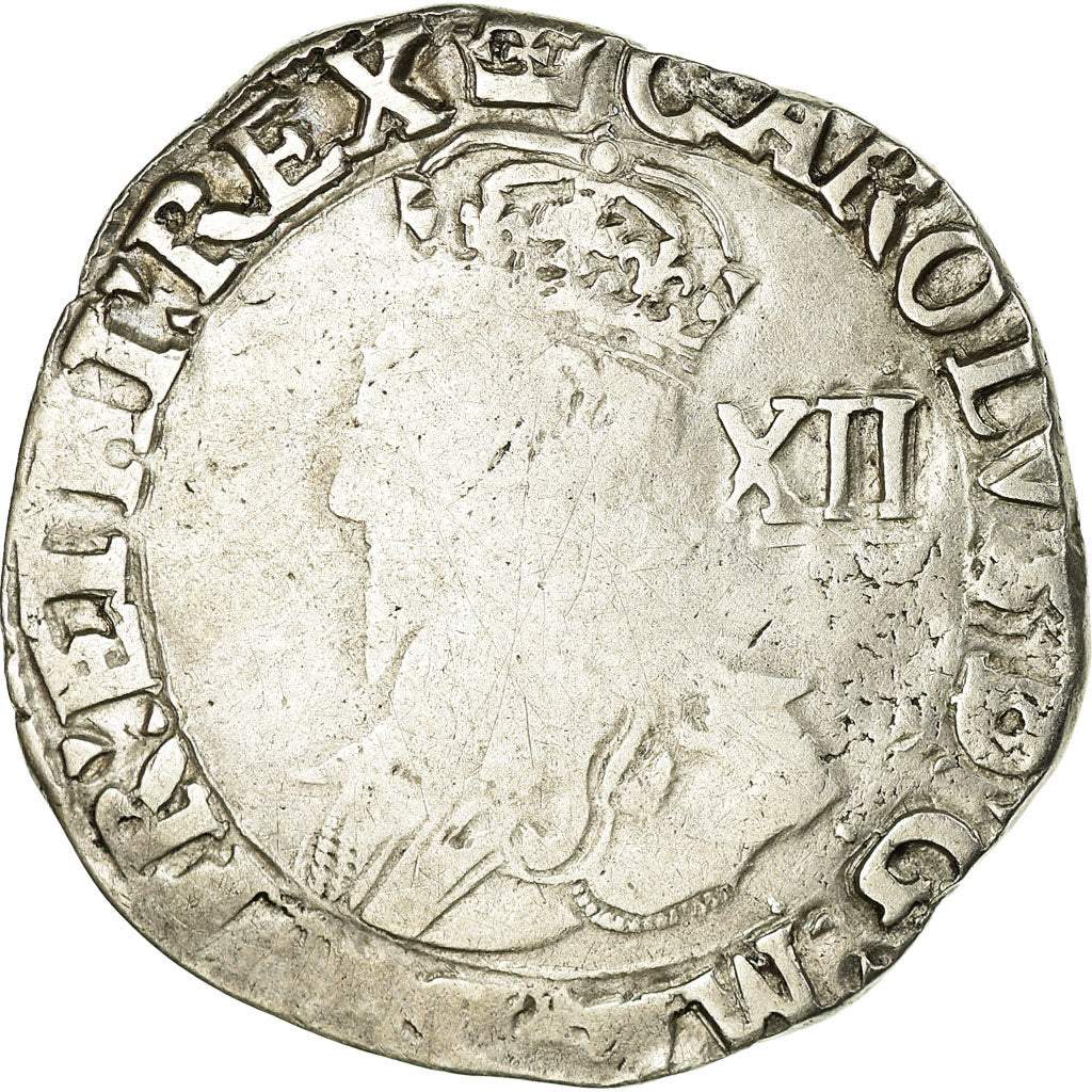 Monnaie, Grande-Bretagne, Charles I, Shilling, TB, Argent