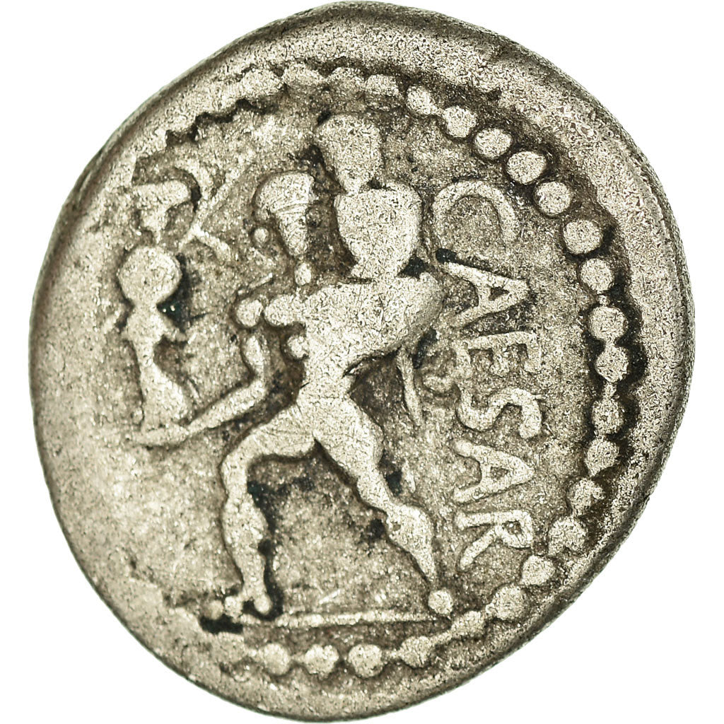 Moneta, Julius Caesar, Denarius, Rome, MB, Argento, Crawford:458/1