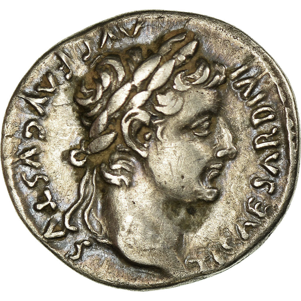 Moneta, Tiberius, Denarius, Lyon - Lugdunum, Fourrée, SPL, Argento, RIC:30