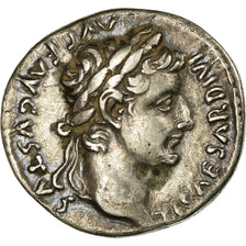 Moneta, Tiberius, Denarius, Lyon - Lugdunum, Fourrée, SPL, Argento, RIC:30