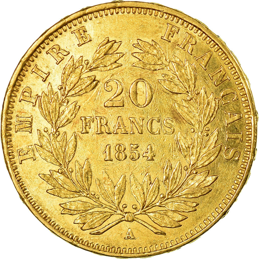 Monnaie, France, Napoleon III, Napoléon III, 20 Francs, 1854, Paris, TTB+, Or