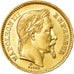 Moeda, França, Napoleon III, 20 Francs, 1865, Strasbourg, AU(55-58), Dourado