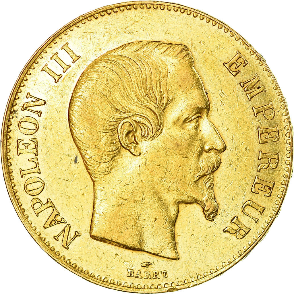 Monnaie, France, Napoleon III, 100 Francs, 1858, Paris, TTB, Or, Gadoury:1135
