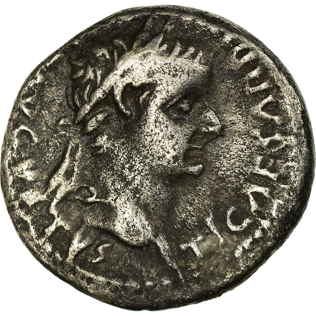Münze, Tiberius, Denarius, Lyon - Lugdunum, S+, Silber, Cohen:16