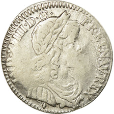 Coin, France, Louis XIV, 1/12 Écu à la mèche longue, 1/12 ECU, 10 Sols, 1659