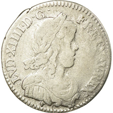 Moneta, Francia, Louis XIV, 1/12 Écu à la mèche longue, 1/12 ECU, 10 Sols