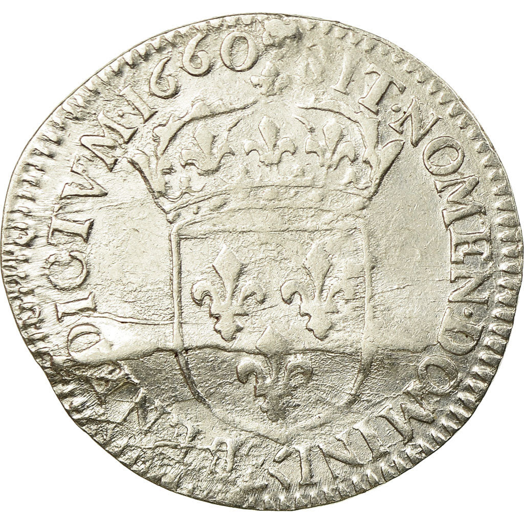 Moneta, Francja, Louis XIV, 1/12 Écu au buste juvénile, 1/12 ECU, 10 Sols