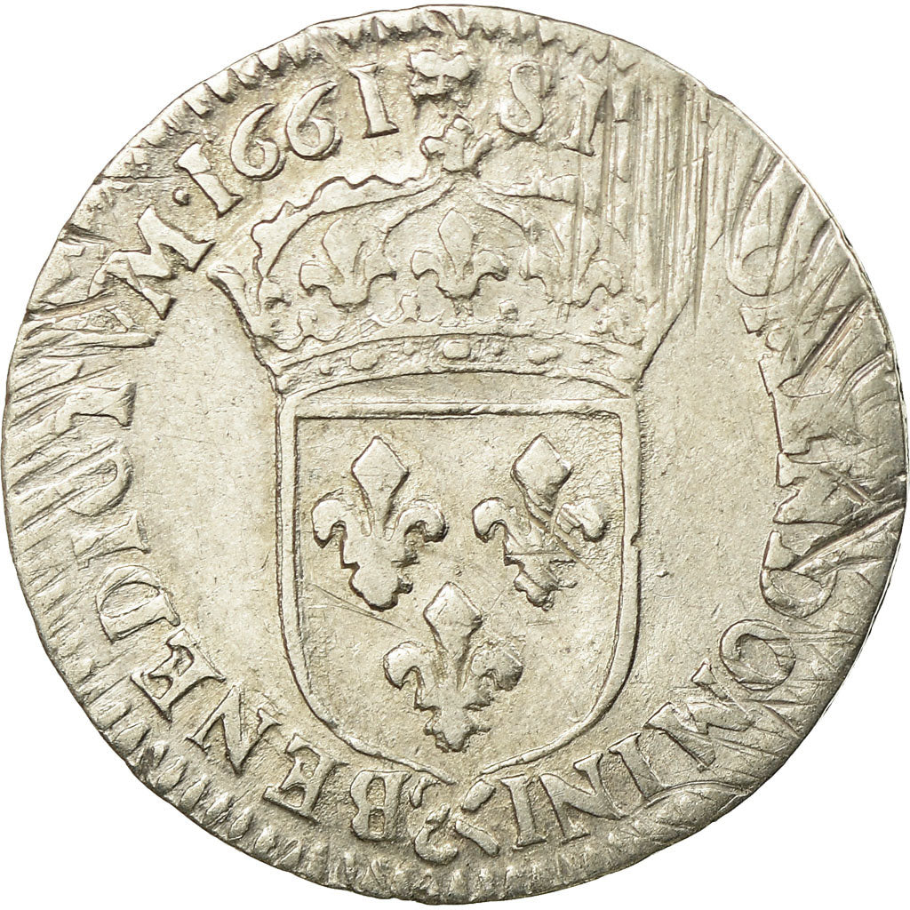 Moneda, Francia, Louis XIV, 1/12 Écu au buste juvénile, 1/12 ECU, 10 Sols