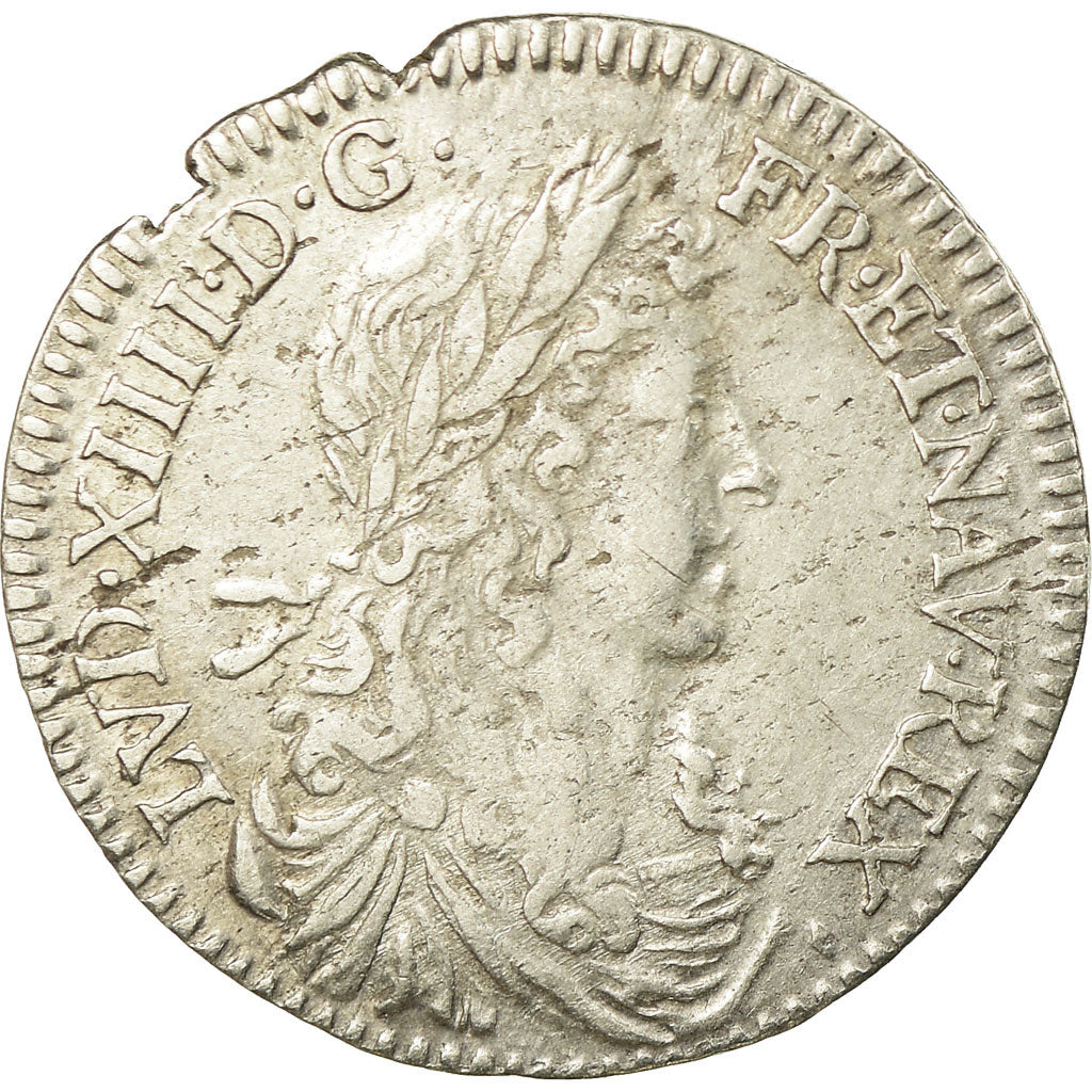 Moneta, Francja, Louis XIV, 1/12 Écu au buste juvénile, 1/12 ECU, 10 Sols