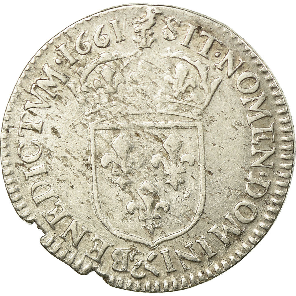 Moneta, Francja, Louis XIV, 1/12 Écu au buste juvénile, 1/12 ECU, 10 Sols