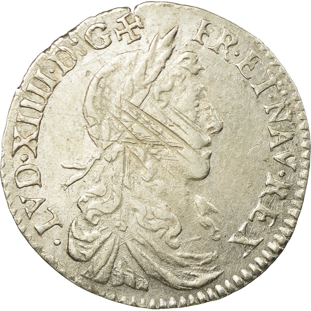 Moneta, Francja, Louis XIV, 1/12 Écu au buste juvénile, 1/12 ECU, 10 Sols