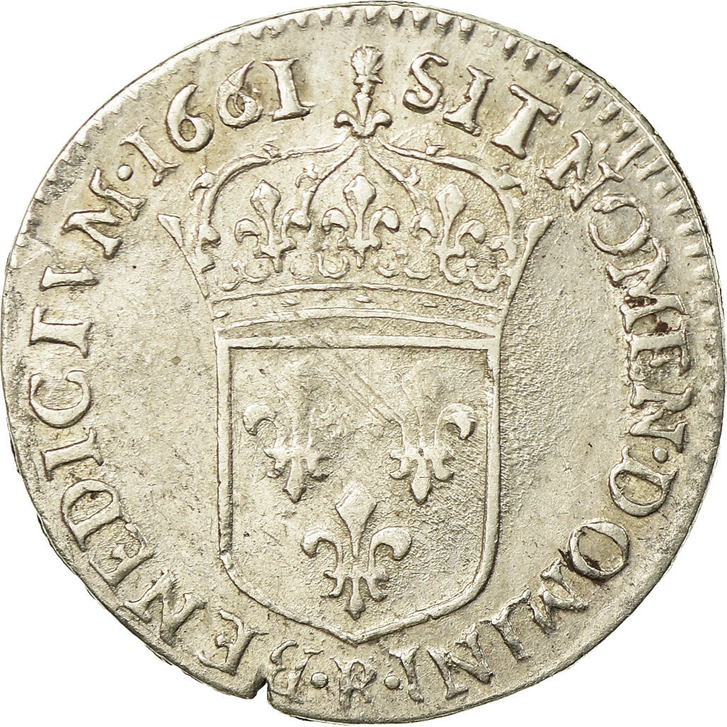Moneta, Francja, Louis XIV, 1/12 Écu au buste juvénile, 1/12 ECU, 10 Sols