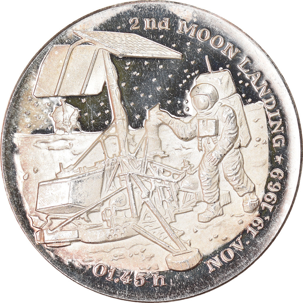 Svizzera, medaglia, Apollo XII, 2nd Moon Landing, Conrad, Gordon, Bean, Sciences