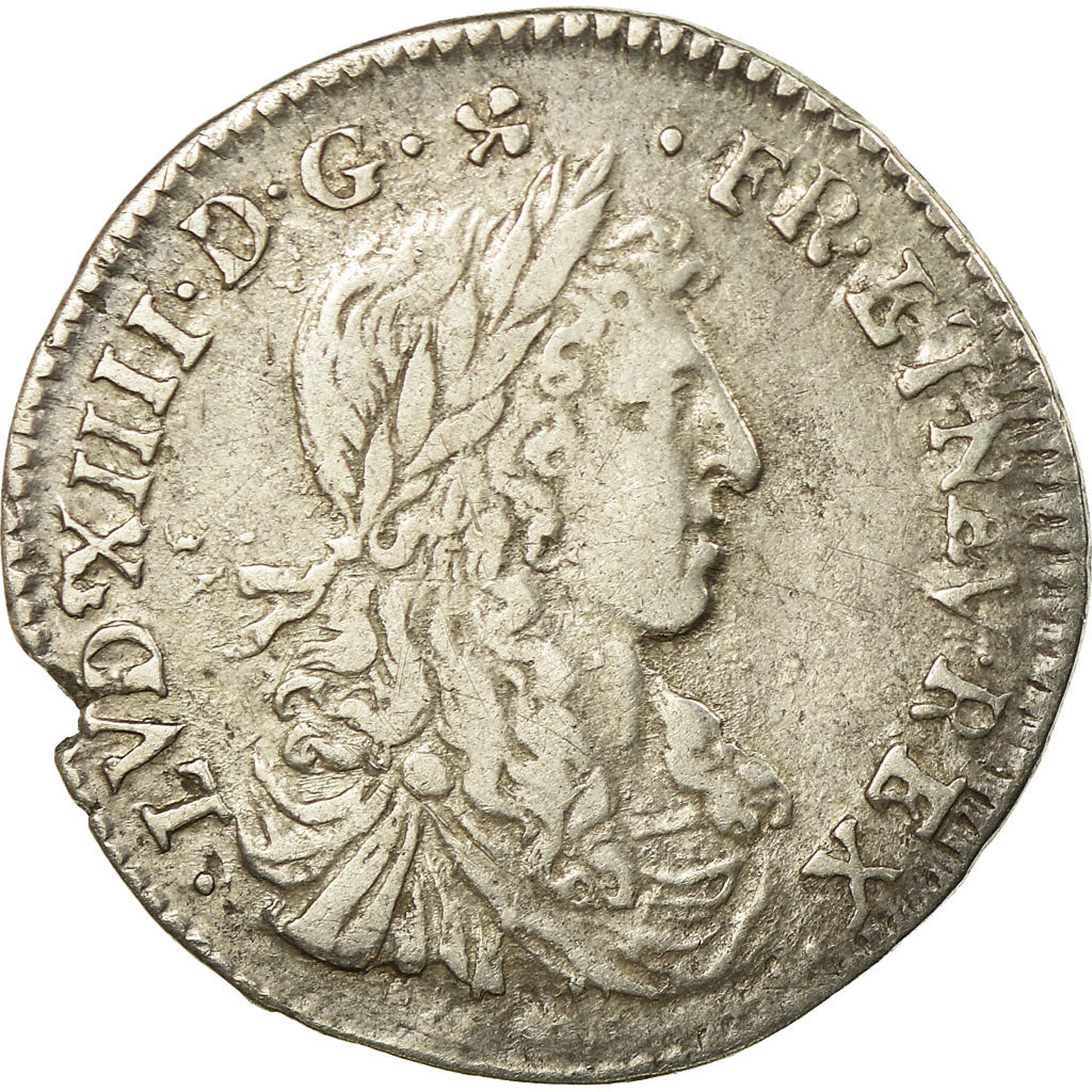 Moneta, Francja, Louis XIV, 1/12 Écu au buste juvénile, 1/12 ECU, 10 Sols