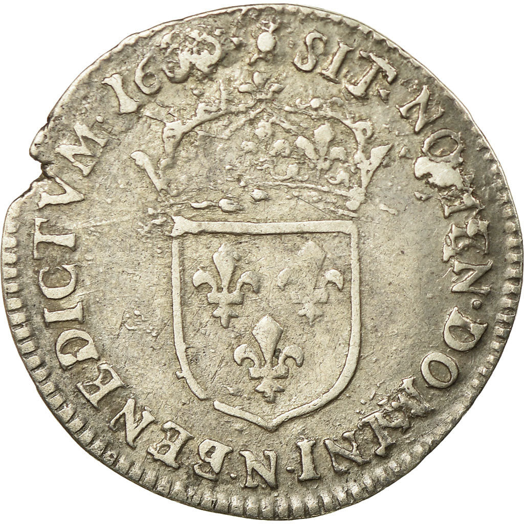 Moneta, Francja, Louis XIV, 1/12 Écu au buste juvénile, 1/12 ECU, 10 Sols