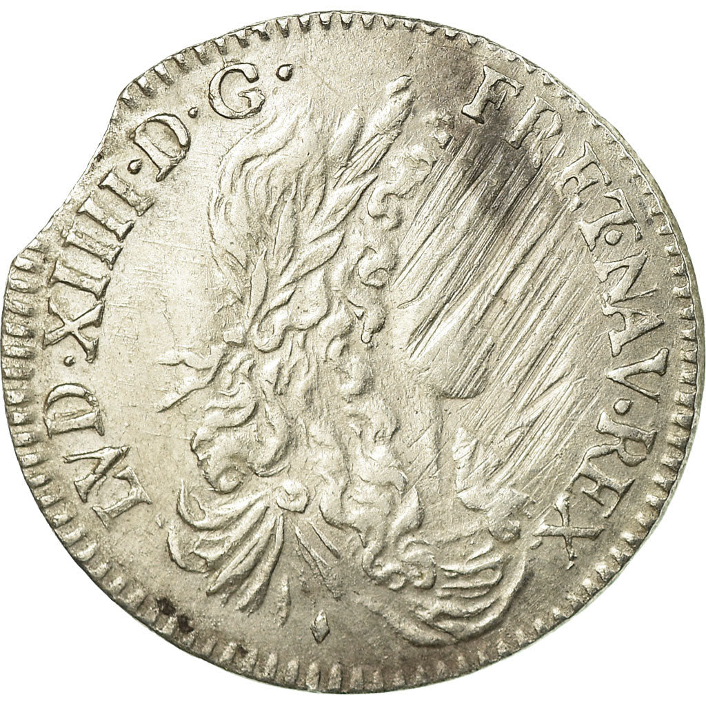 Moneta, Francja, Louis XIV, 1/12 Écu au buste juvénile, 1/12 ECU, 10 Sols