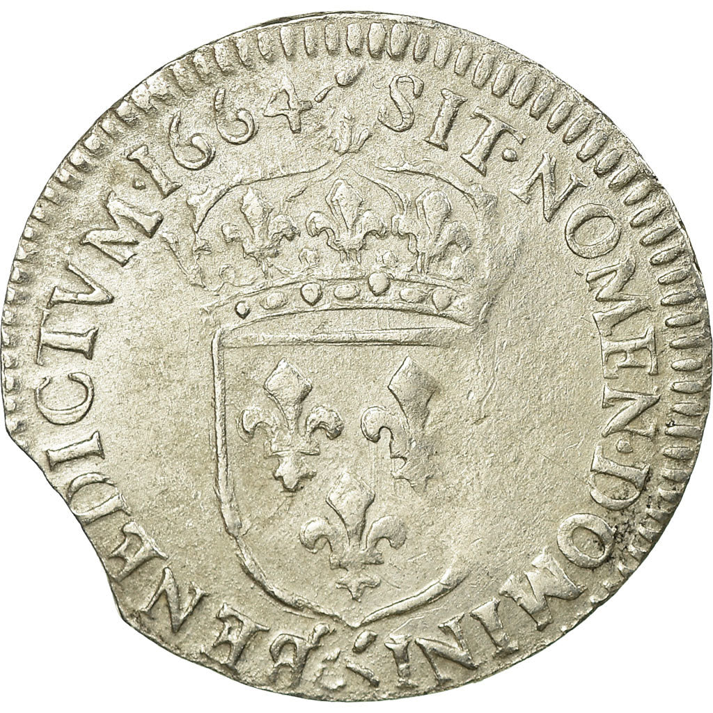 Moneta, Francja, Louis XIV, 1/12 Écu au buste juvénile, 1/12 ECU, 10 Sols