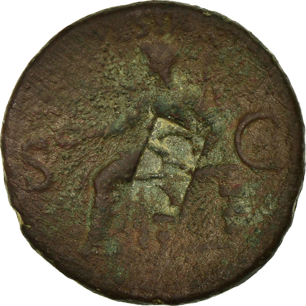 Münze, Caligula, As, Rome, Countermark, S, Bronze, RIC:38