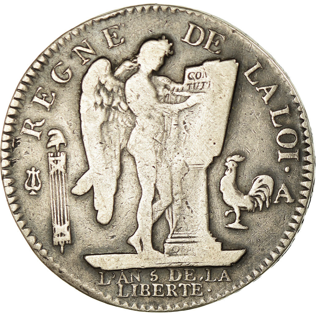 Coin, France, Écu de 6 livres françois, ECU, 6 Livres, 1793, Paris, VF(30-35)