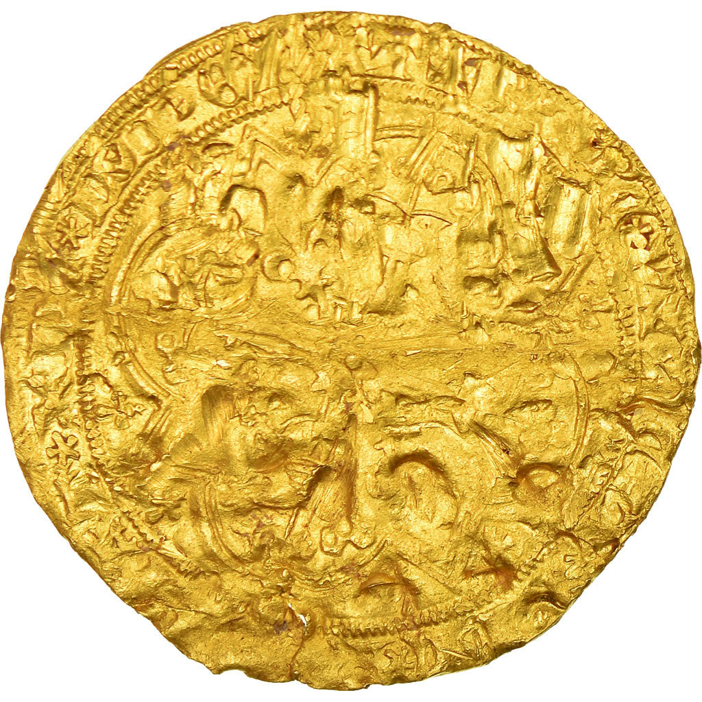 Moneta, Francja, Charles V, Franc à pied, F(12-15), Złoto, Duplessy:360