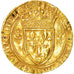 Moeda, França, Charles VII, Charles VII, Ecu d'or, Romans, VF(20-25), Dourado