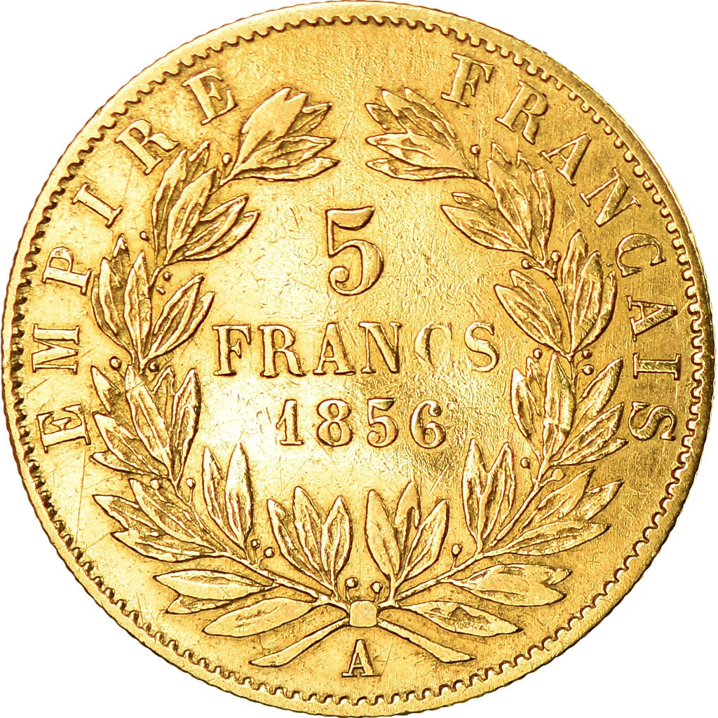 Monnaie, France, Napoleon III, 5 Francs, 1856, Paris, TB, Or, Gadoury:1001