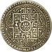 Coin, Tibet, Ga-den, Tangka, 1-1/2 Sho, 1882, Dodpal, VF(30-35), Silver