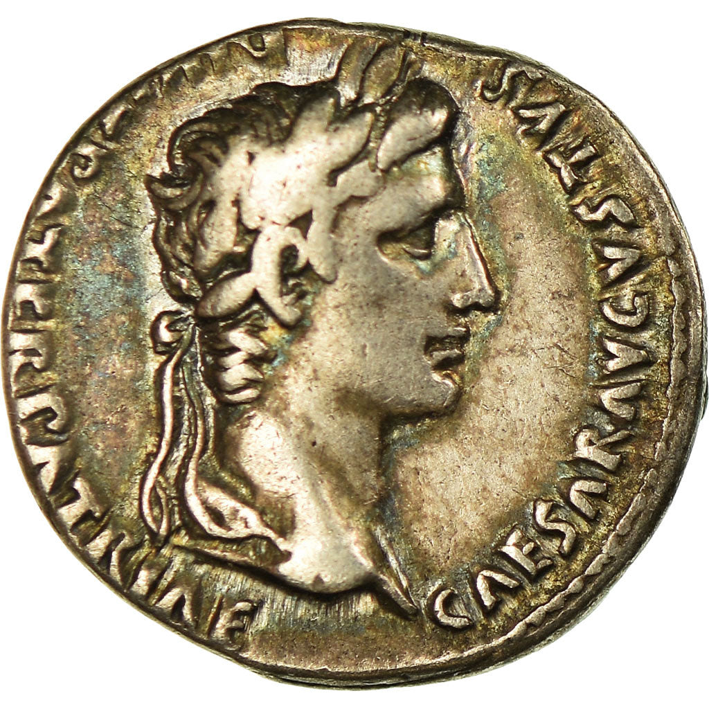Münze, Augustus, Denarius, Lyon - Lugdunum, SS, Silber, RIC:210