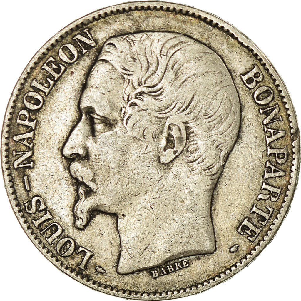 Coin, France, Napoleon III, 5 Francs, 1852, Paris, VF(20-25), Silver, KM:773.1