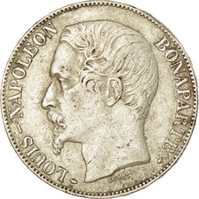 Coin, France, Napoleon III, 5 Francs, 1852, Paris, VF(30-35), Silver, KM:773.1