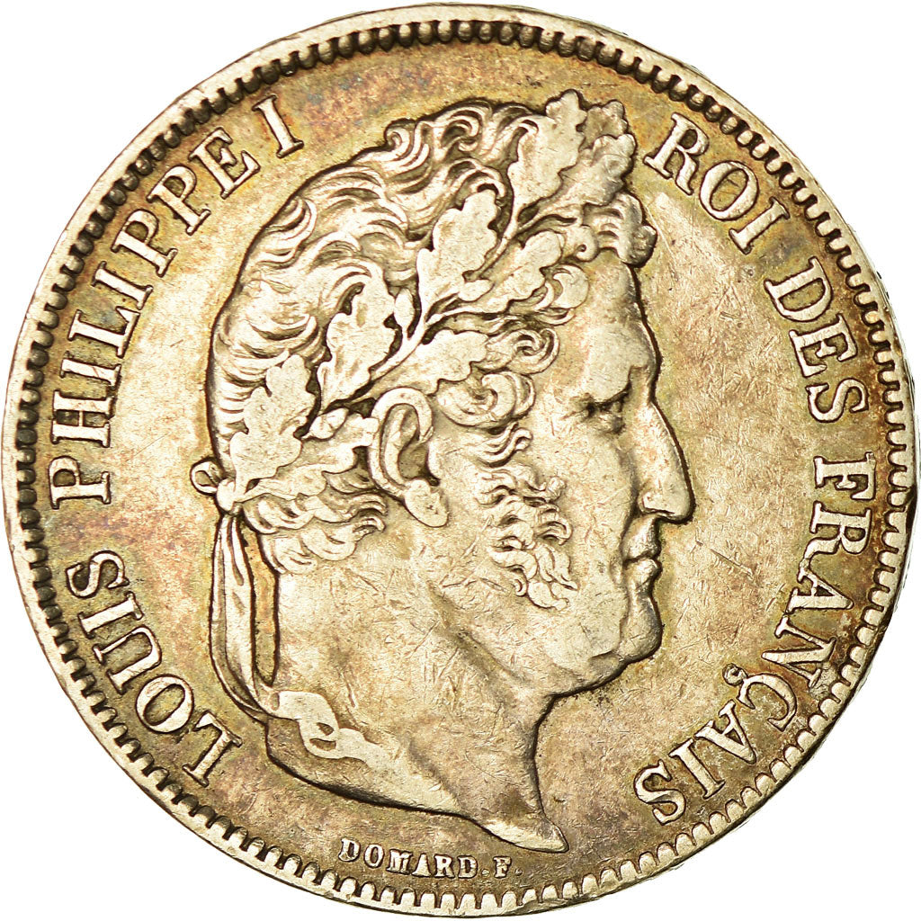 Munten, Frankrijk, Louis-Philippe, 5 Francs, 1841, Strasbourg, FR, Zilver