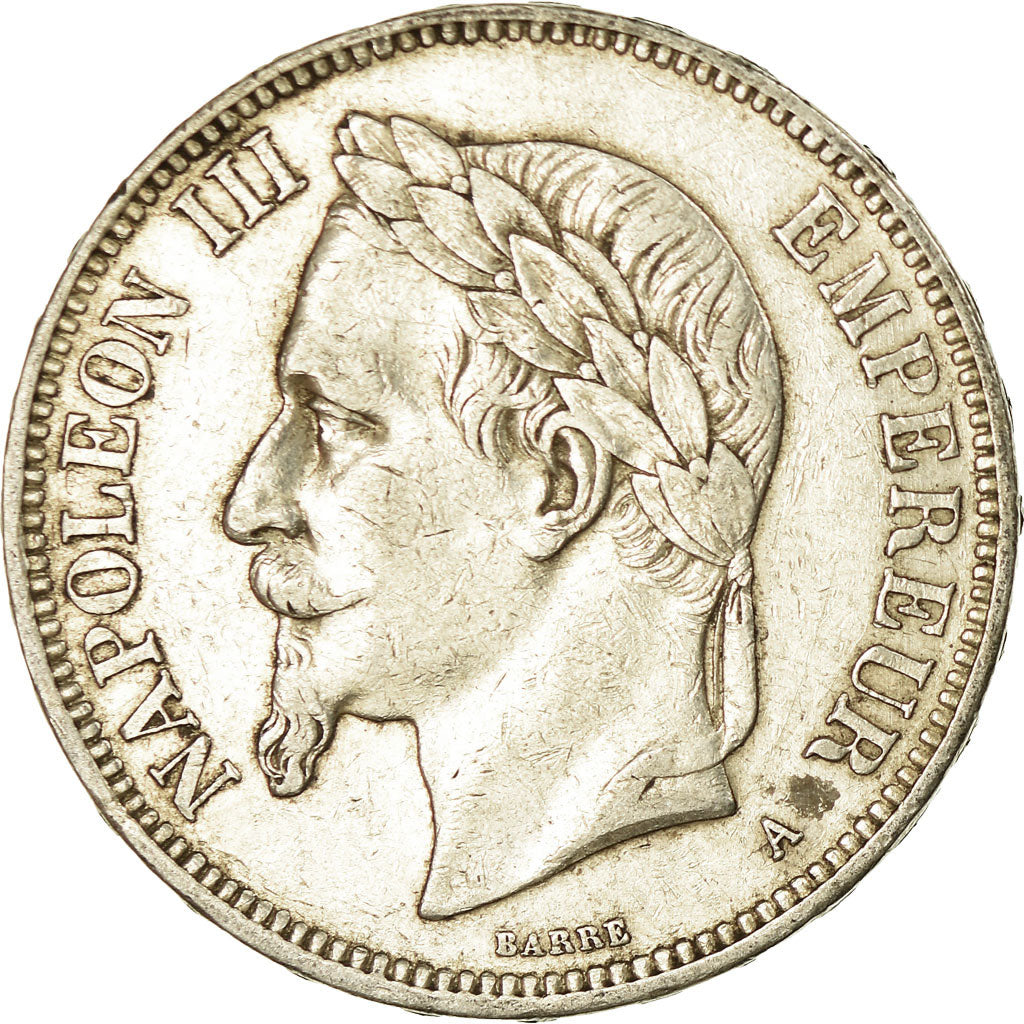 Coin, France, Napoleon III, Napoléon III, 5 Francs, 1870, Paris, EF(40-45)