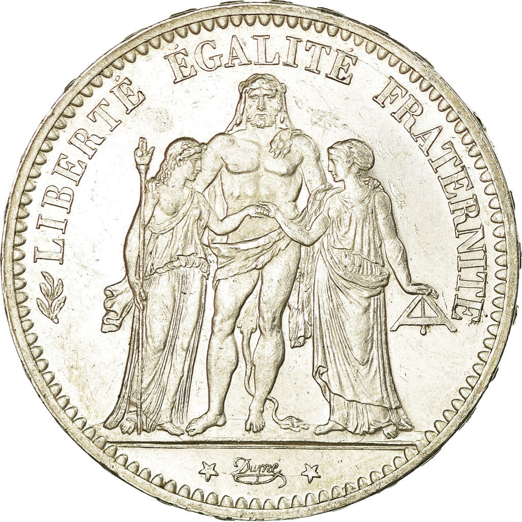 Coin, France, Hercule, 5 Francs, 1874, Paris, MS(60-62), Silver, KM:820.1