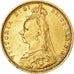 Coin, Australia, Victoria, Sovereign, 1893, Sydney, EF(40-45), Gold, KM:13