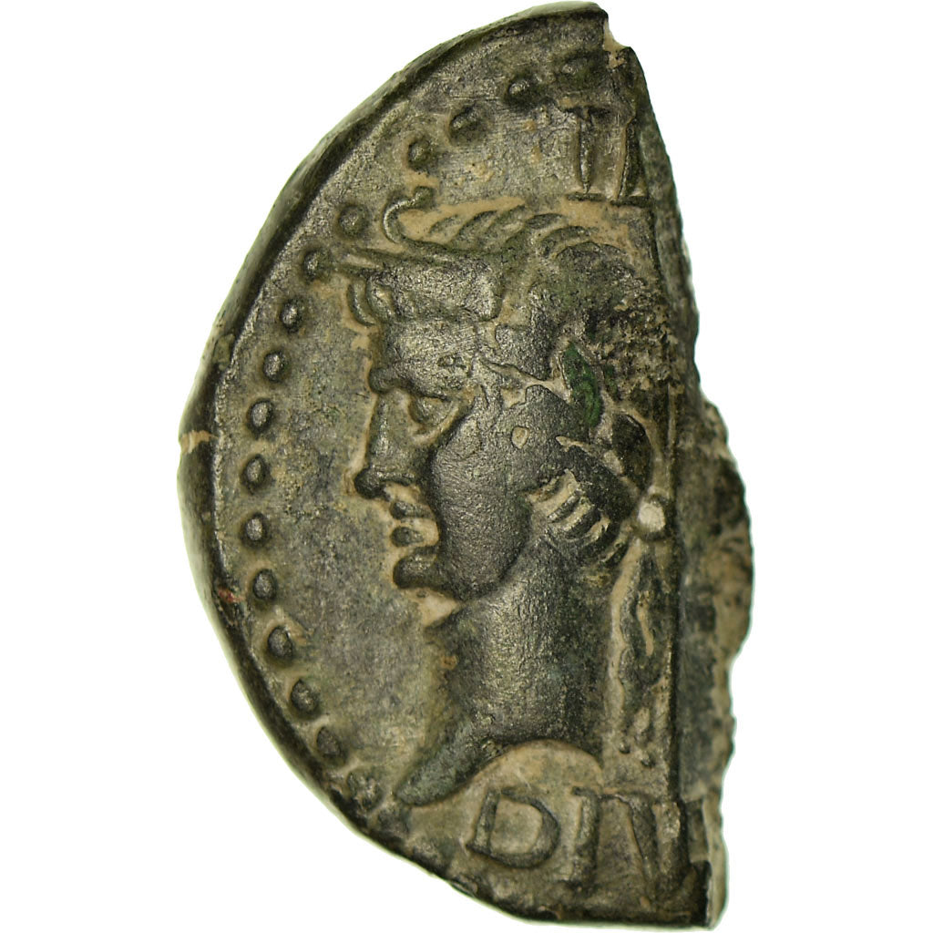 Coin, Augustus, Half Dupondius, 27-14 BC, Nîmes, AU(50-53), Bronze, RIC:155