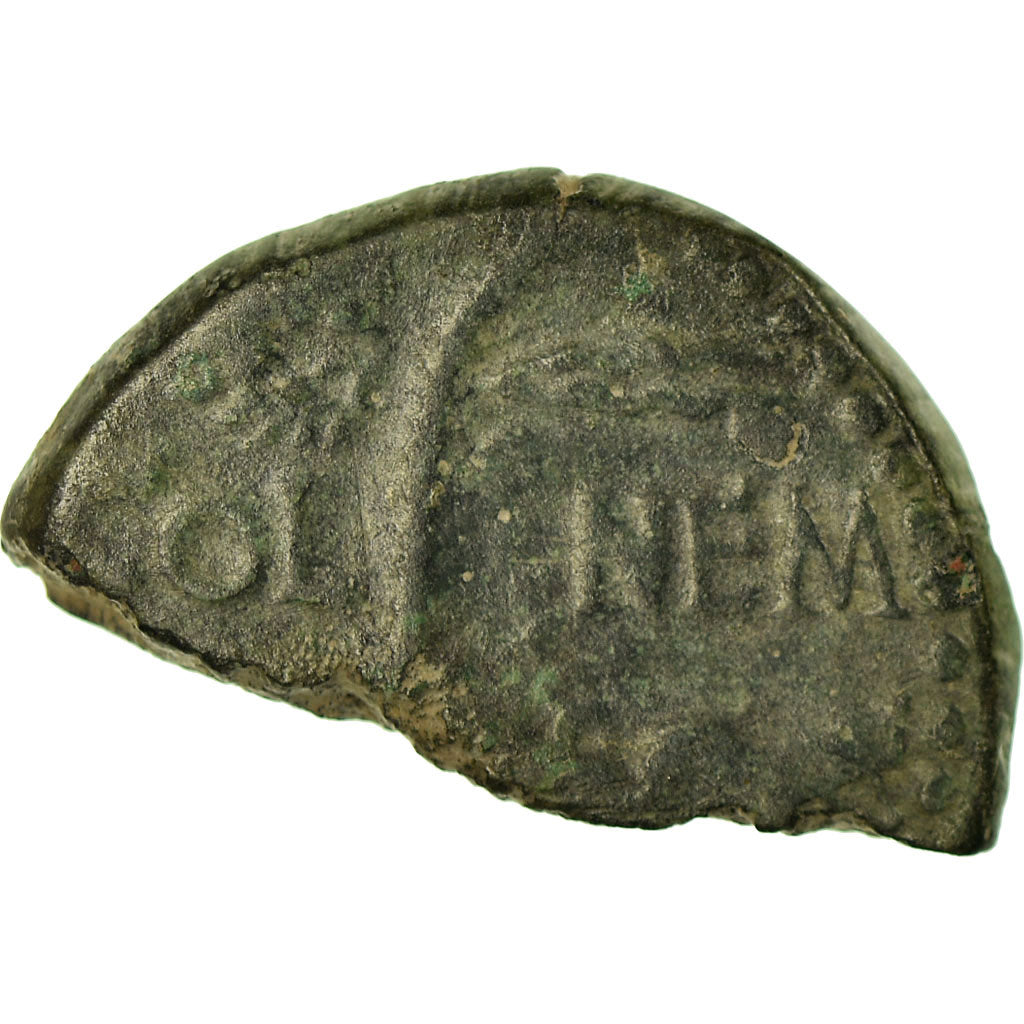 Coin, Augustus, Half Dupondius, 27-14 BC, Nîmes, AU(50-53), Bronze, RIC:155