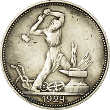 Münze, Russland, 50 Kopeks, 1924, SS, Silber, KM:89.1