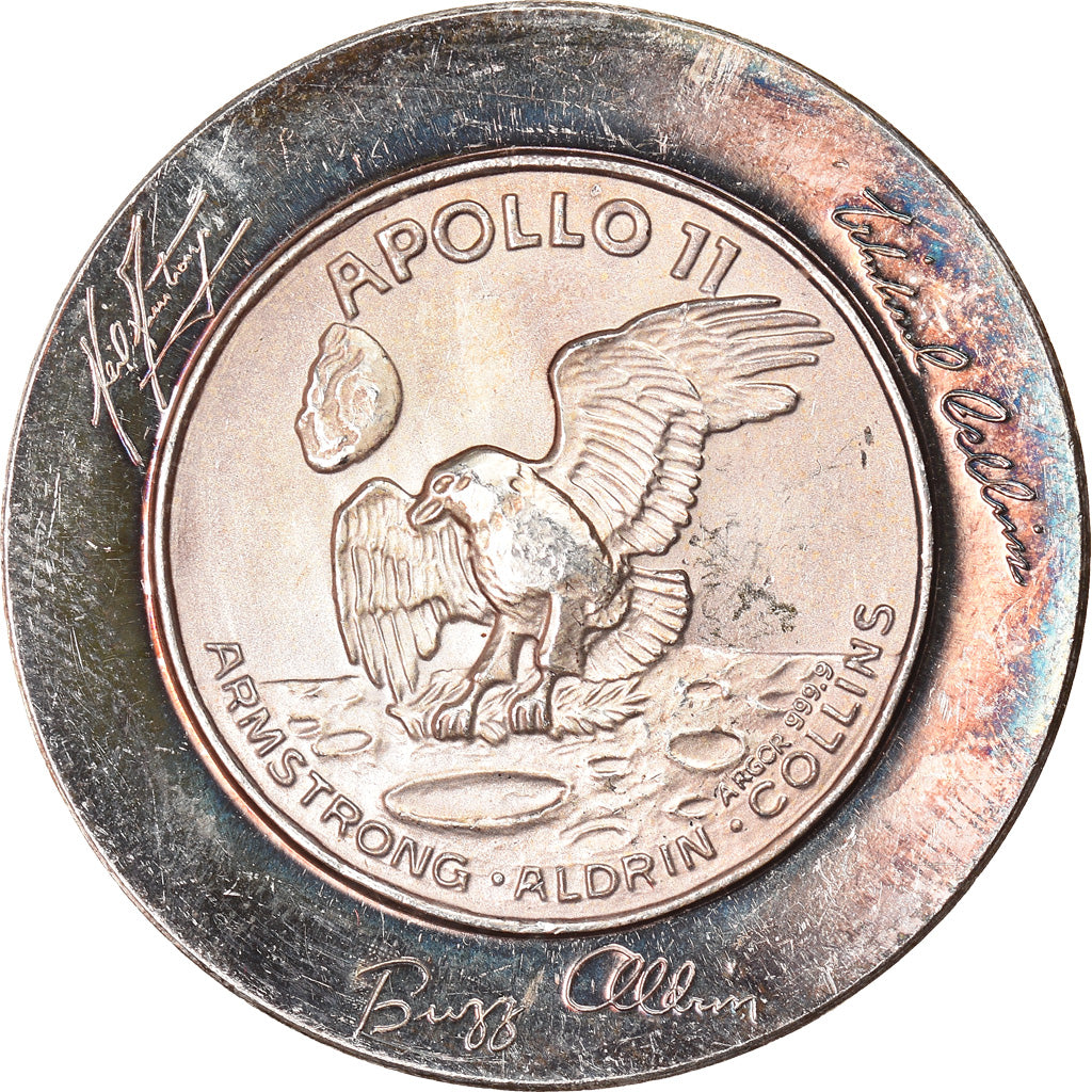Zwitserland, Medaille, Apollo 11, Amstrong, Aldrin, Collins, Sciences &