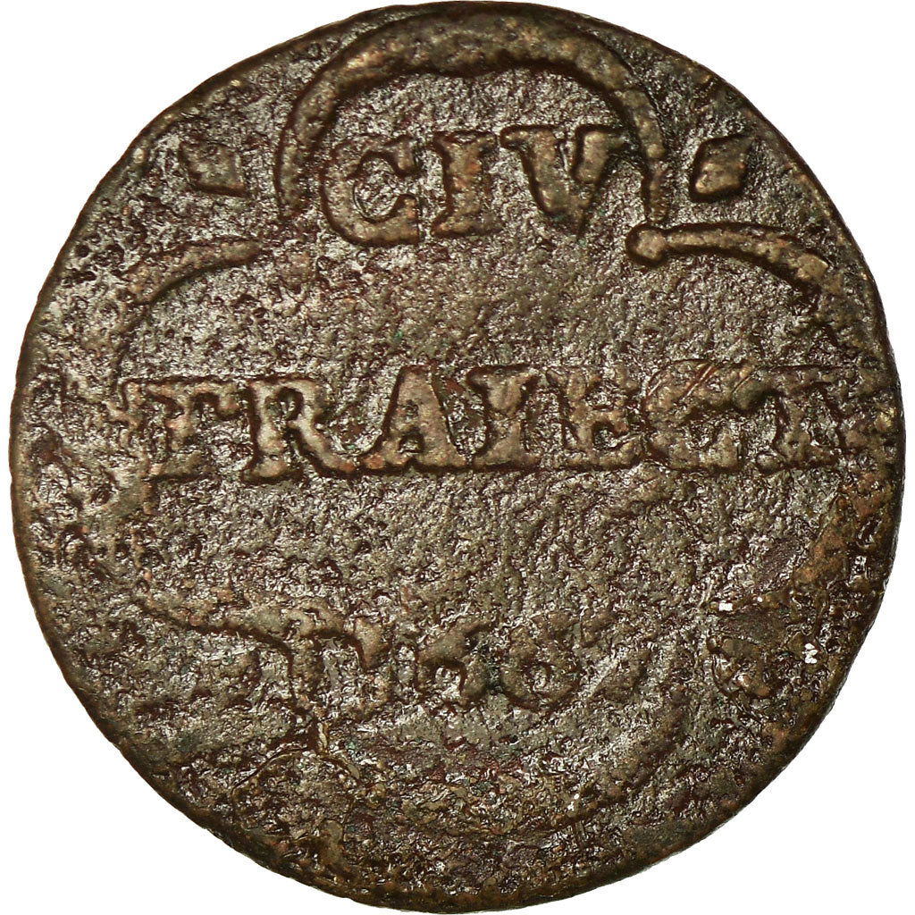 Coin, Netherlands, UTRECHT, Duit, 1667, Utrecht, VF(20-25), Copper, KM:44