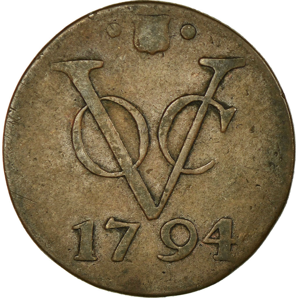 Moeda, Índias Orientais Neerlandesas, Duit, 1794, Utrecht, VF(30-35), Cobre